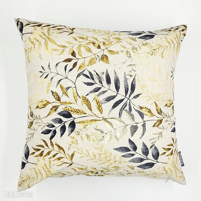 Decorative covering MARACAIBO leaves grey