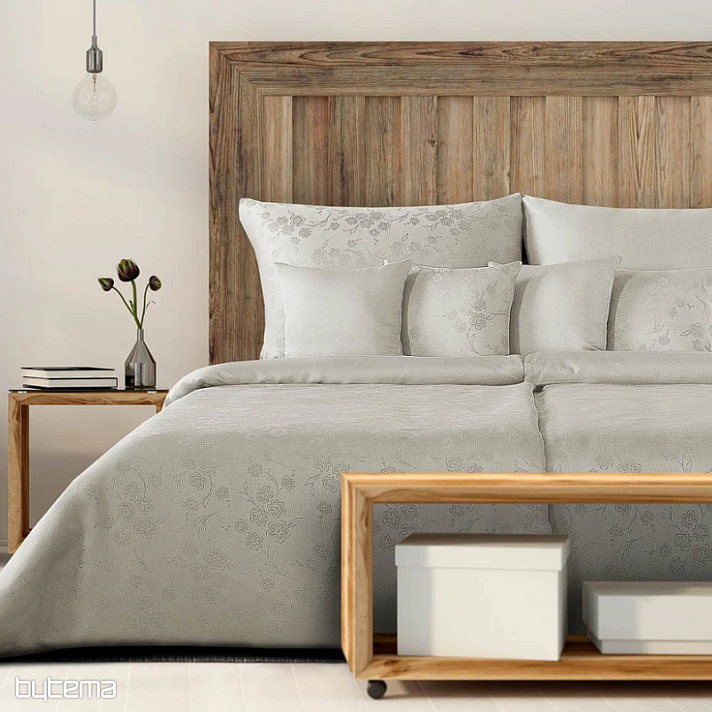 LENNY BEDDING Linen flower natural