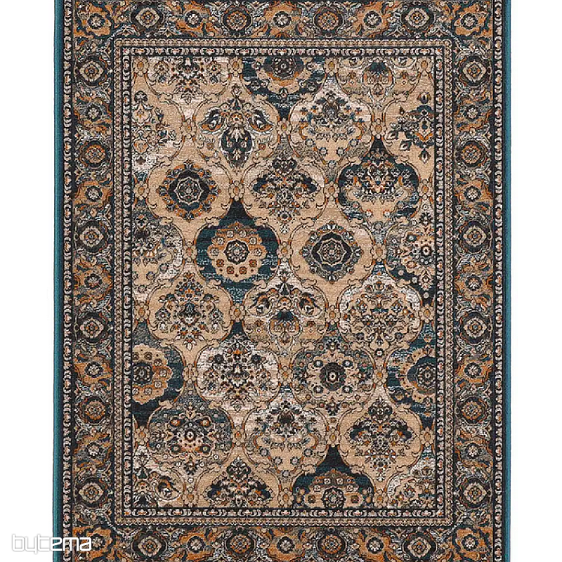 Luxury wool carpet ISFAHAN Forenza emerald/emerald