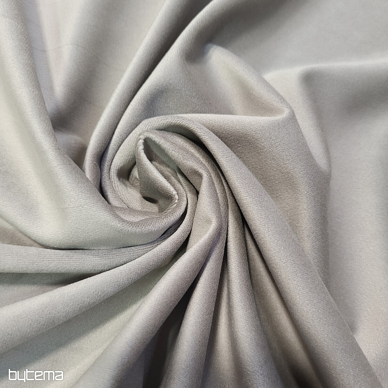 Luxurious monochrome designer decorative fabric GERSTER 77042/0040 BEIGE GREY
