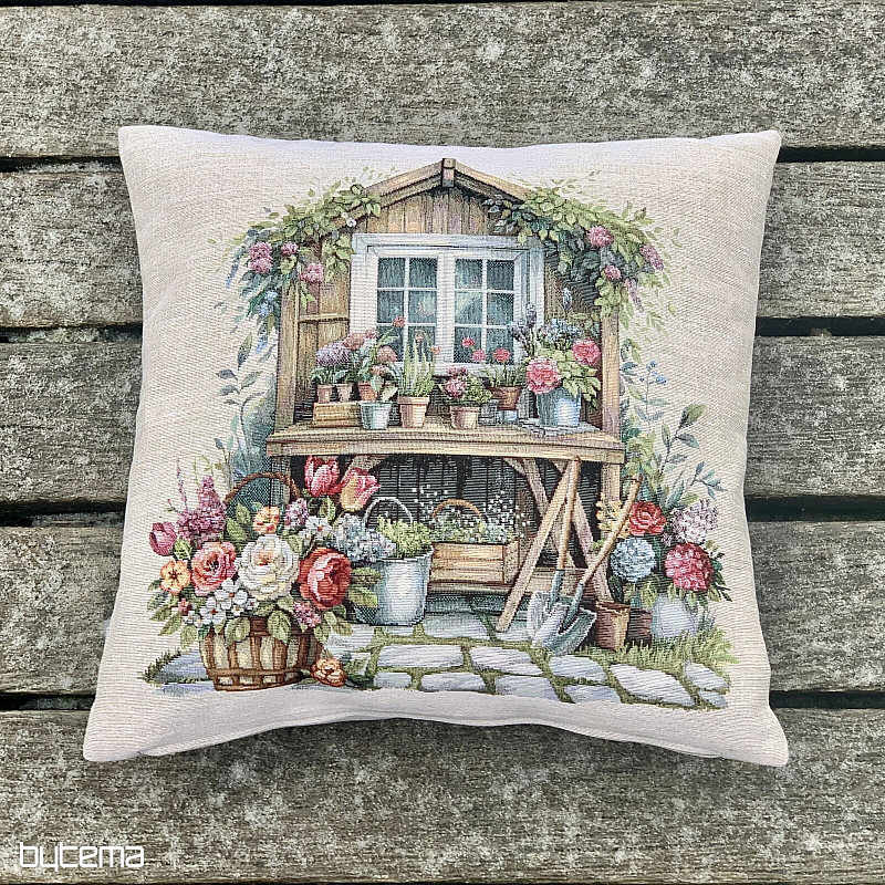 Tapestry pillowcase GARDEN HOUSE
