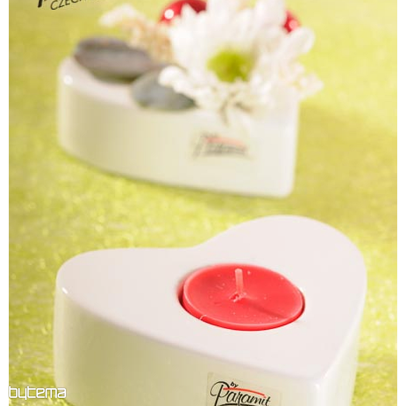HEART CANDLEHOLDER WHITE