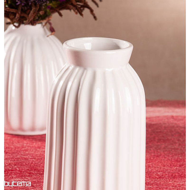 TOLEDO VASE WHITE tall
