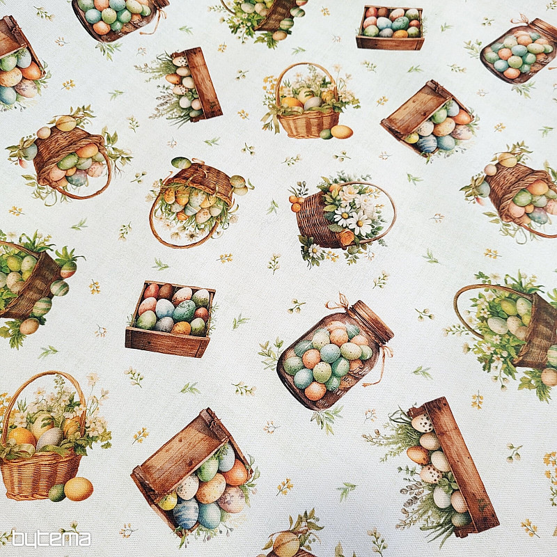 Decorative fabric COLORED EGGS