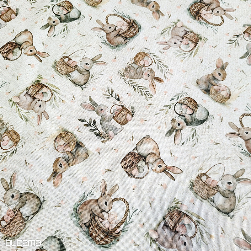 Decorative fabric BUNNY BLESSED