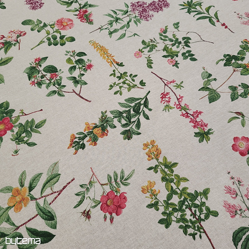 Decorative fabric FLOWERS OREGON