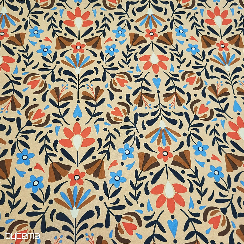 Cotton fabric LAFLEUR