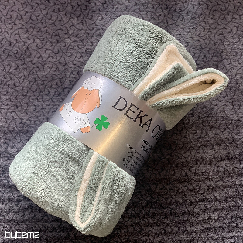 Sheep-sheep blanket SAGE GREEN