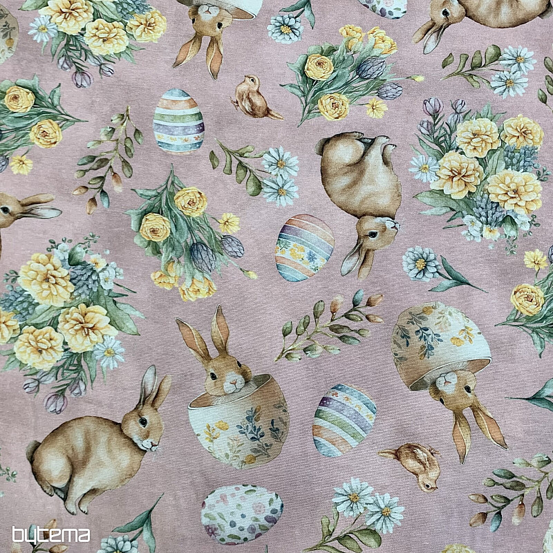Decorative fabric BUNNY LONNIE pink