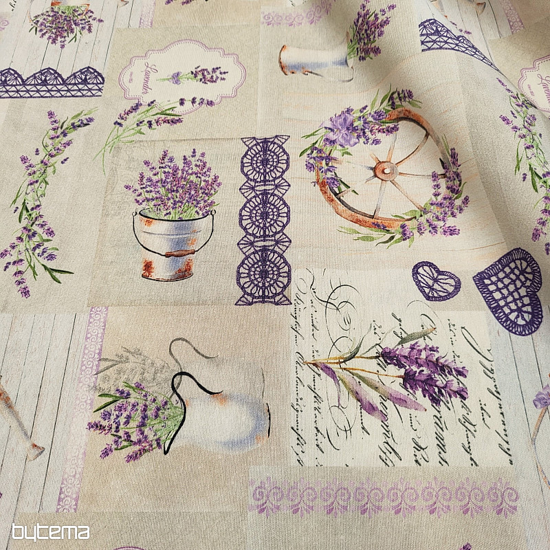 Decorative fabric LAVENDER IDUSKA