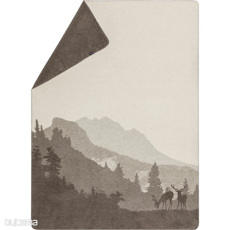 Blanket SAVONA DF LANDSCAPE WITH DEER