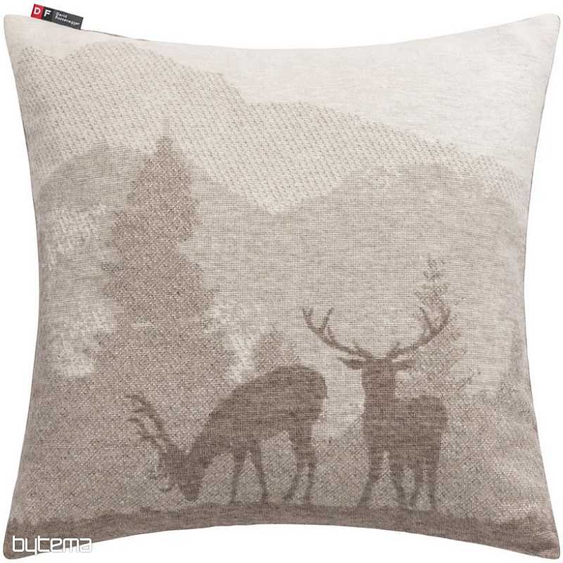 Decorative cover DF JELEN SILVRETTA brown