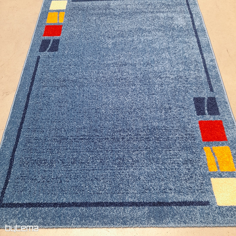 Modern blue piece carpet