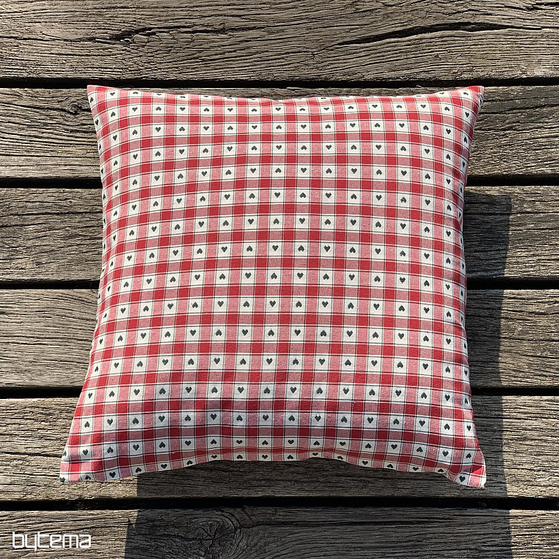 Decorative pillowcase MAXI CORET red