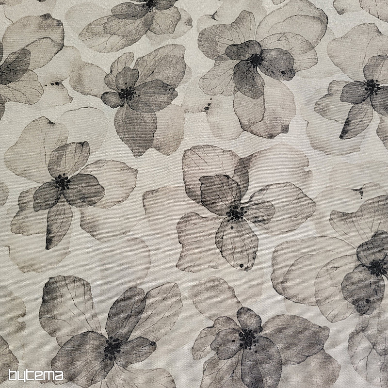 Decorative fabric TUTUKI FLOWER BEIGE