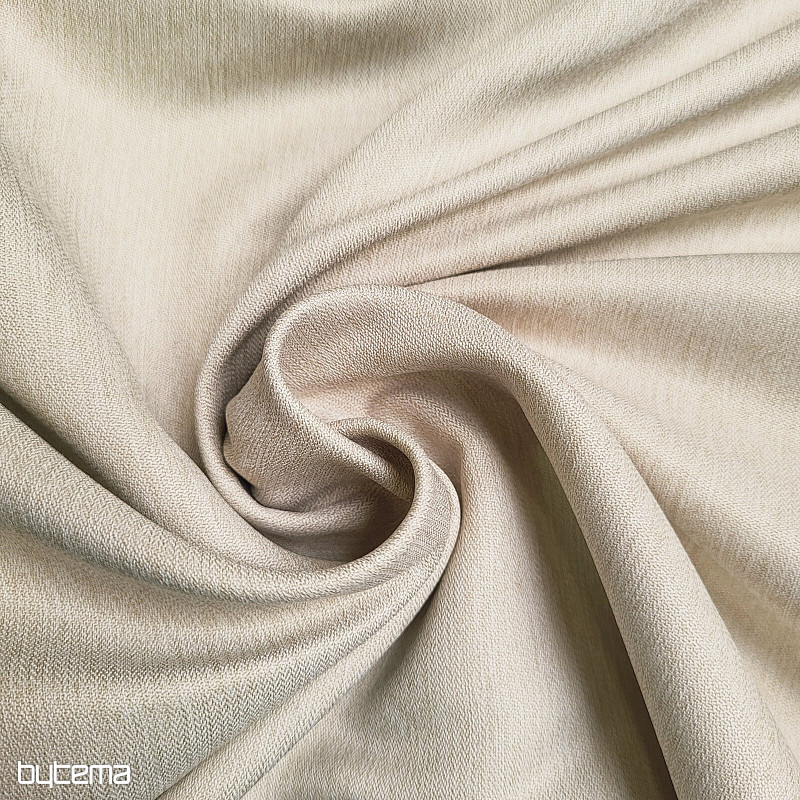 Luxurious monochrome designer decorative fabric GERSTER 7032/0870 BEIGE