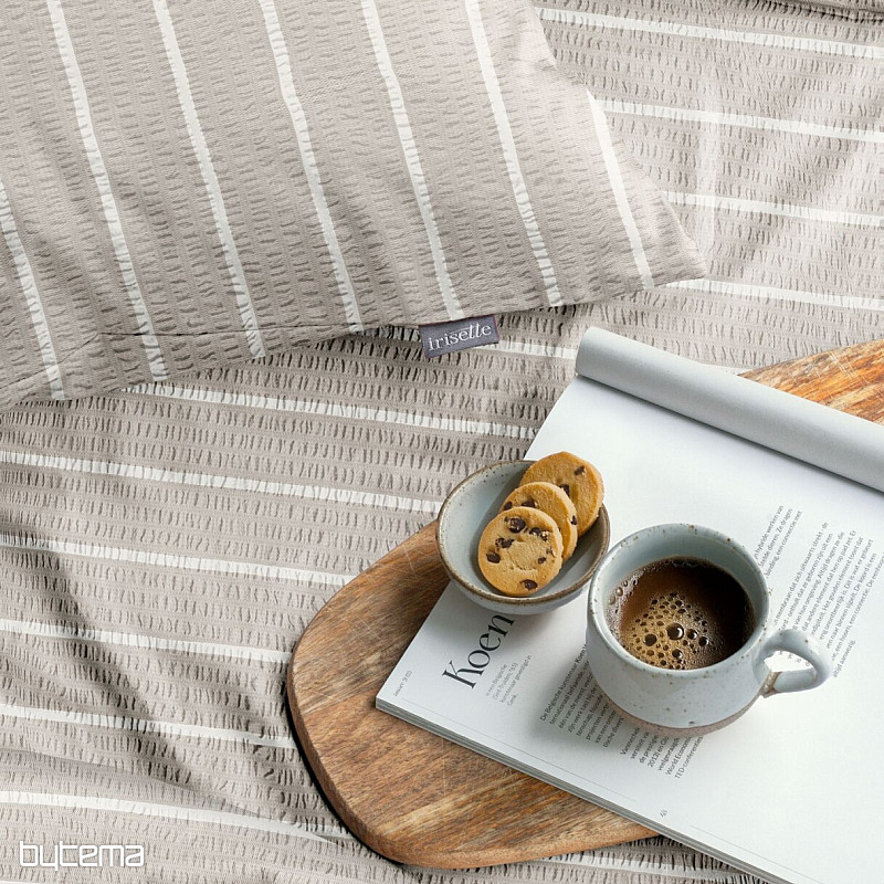 IRISETTE luxury soft crepe EASY 8548-80 Stripes beige