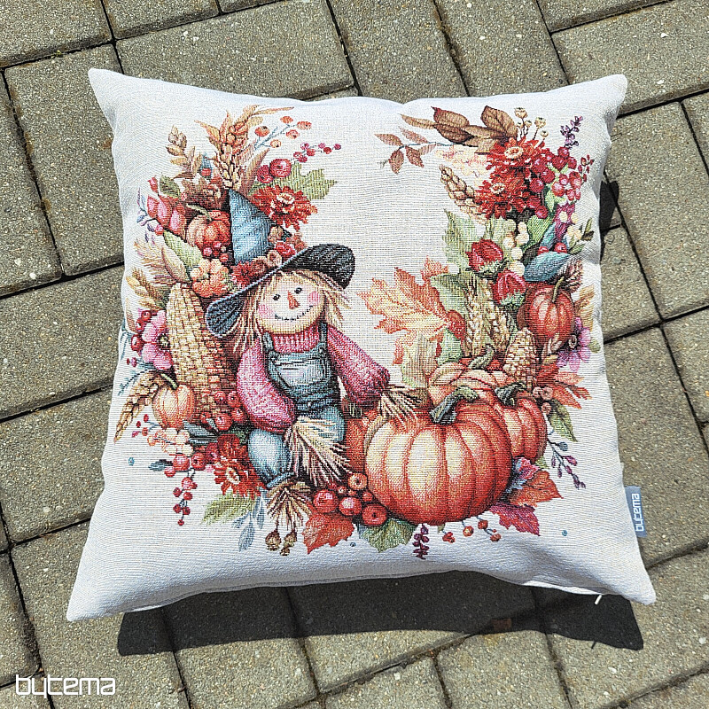 Tapestry pillowcase PUMPKIN AND BUG