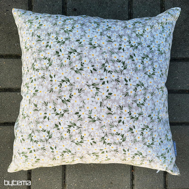 Decorative fabric WHITE FLOWERS