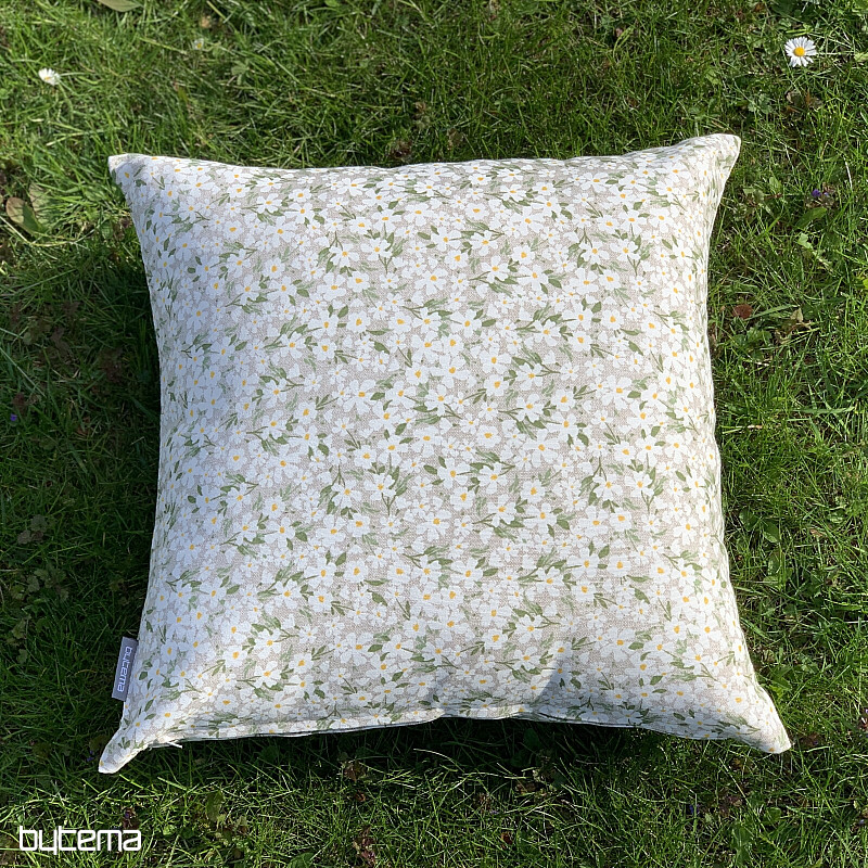 Decorative fabric WHITE FLOWERS