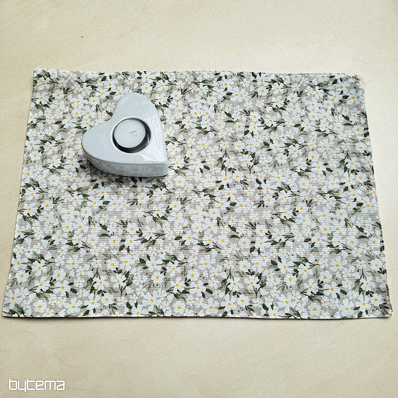Placemat WHITE FLOWERS