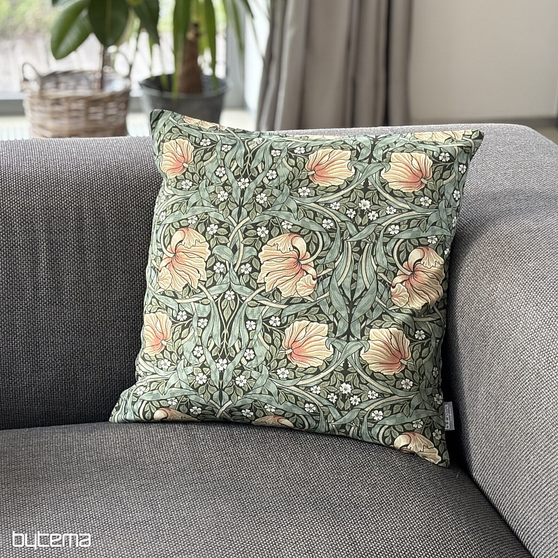 Decorative pillowcase GOLDEN FLOWERS