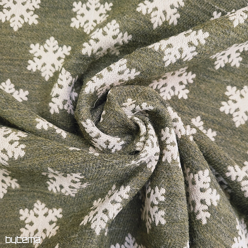 Luxurious decorative fabric FLAKES BROWN