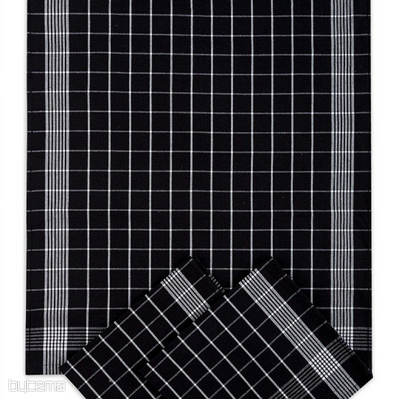 Cotton towels NEGATIVE BLACK - WHITE