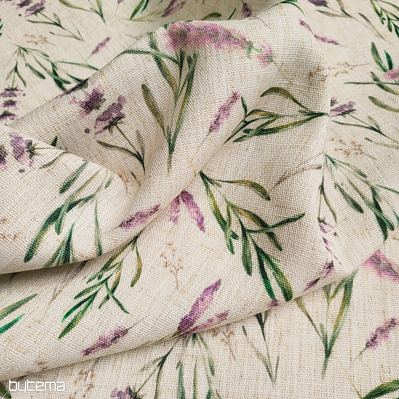 Decorative fabric LAVENDER LINO