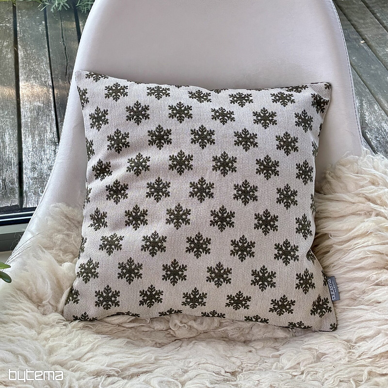 Luxurious decorative covering FLAKES BROWN-GREEN B