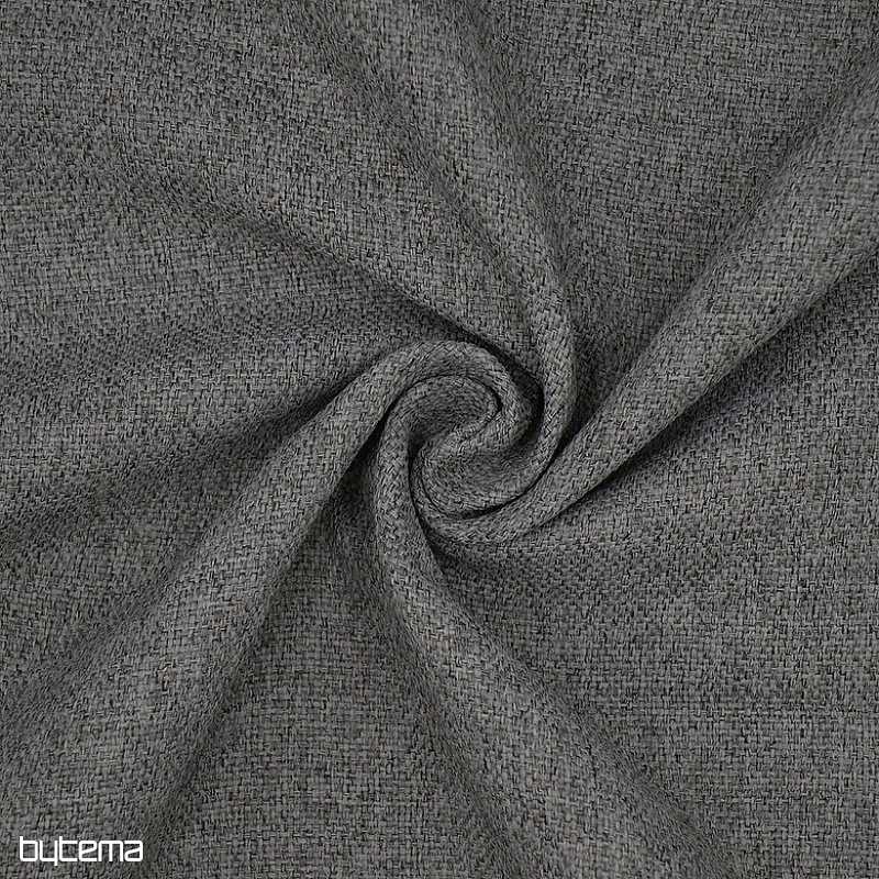 Solid color designer decorative fabric DIM OUT GERSTER 77045/0840 DARK GREY