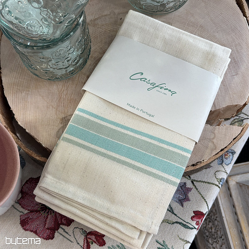 Towels FRENCH STRIPES AQUA 70x50 2pcs