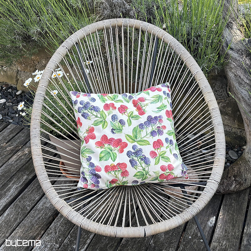 Decorative pillowcase RASPBERRIES AND BLACKBERRIES