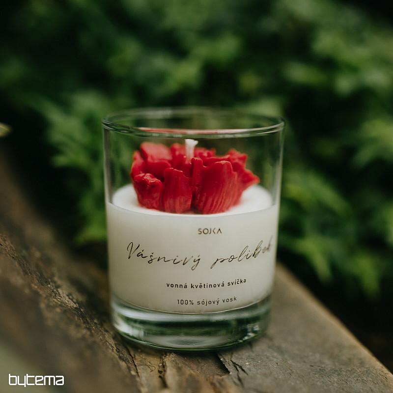 PASSIONATE KISS scented flower candle