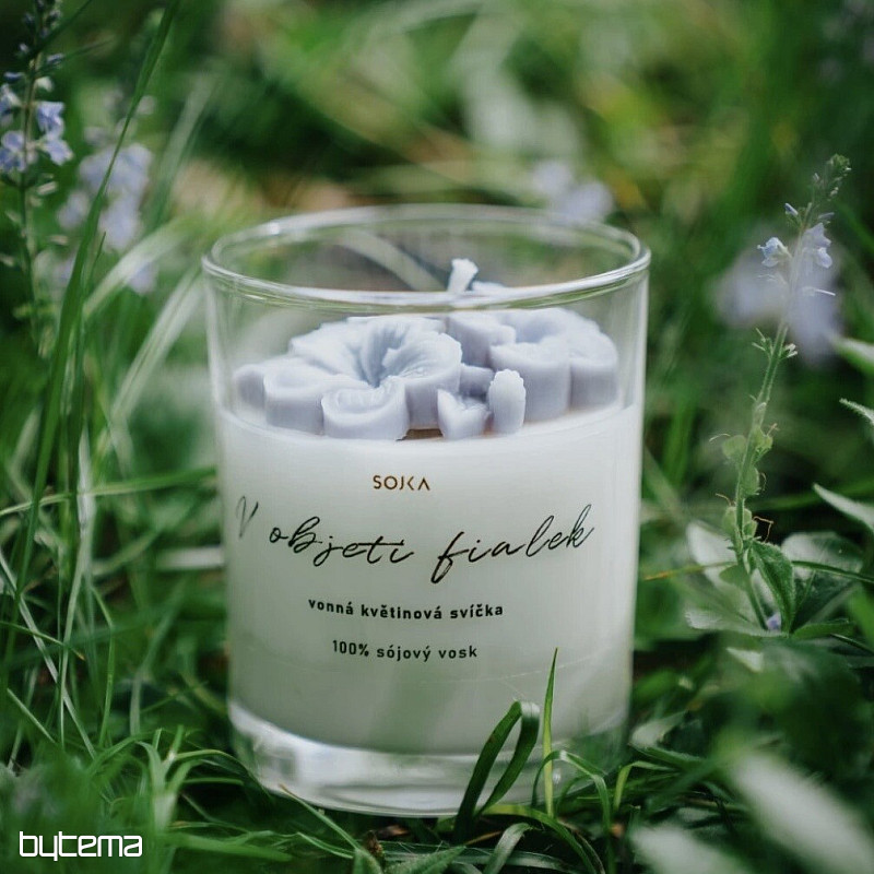 EMBRACE OF VIOLET Scented flower candle