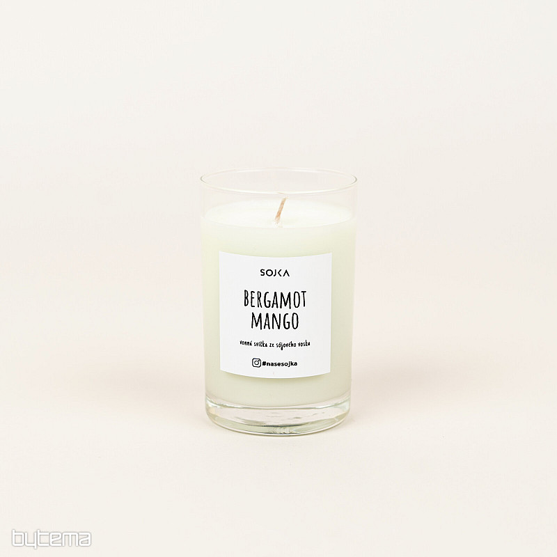 BERGAMOT - MANGO scented soy candle