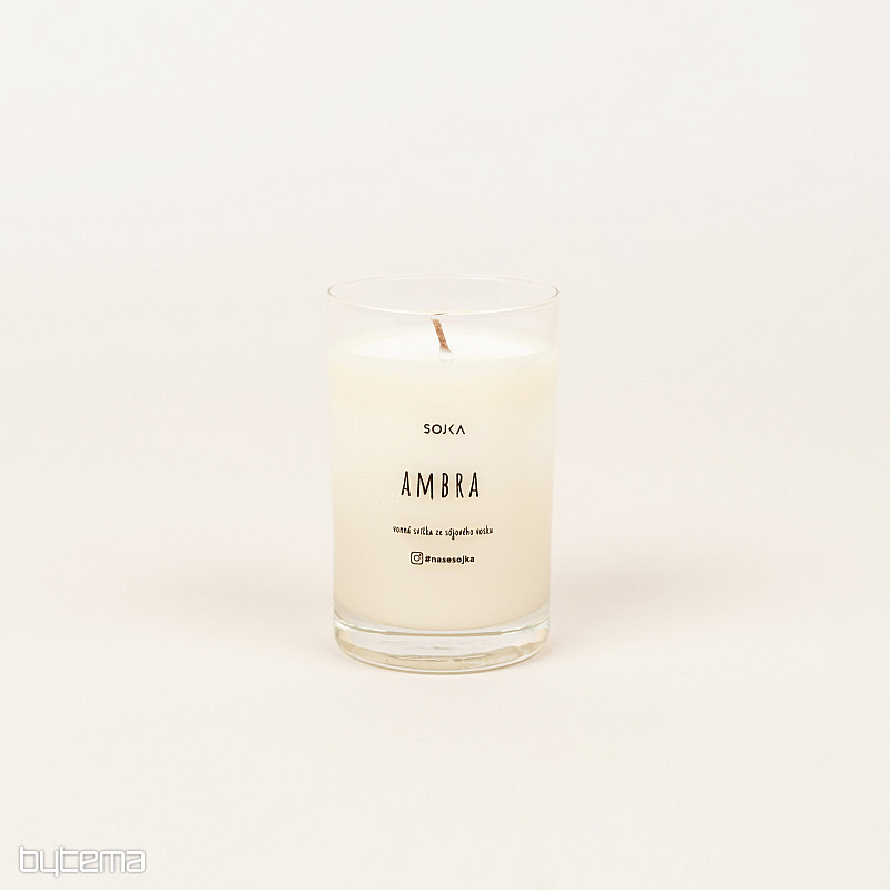 AMBRA scented soy candle