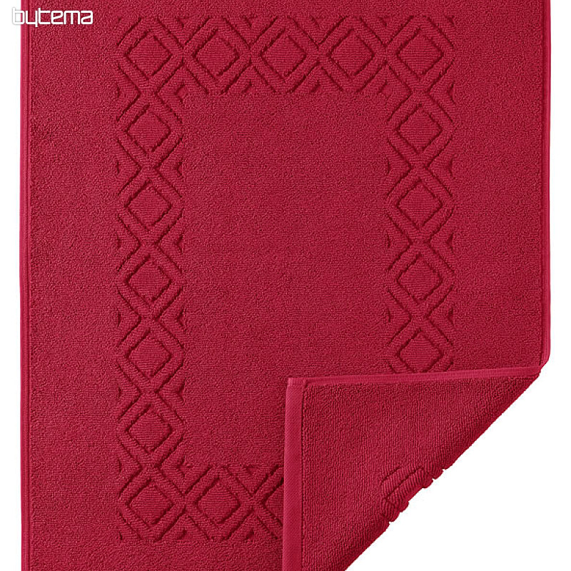 Terry bath mat DENVER red