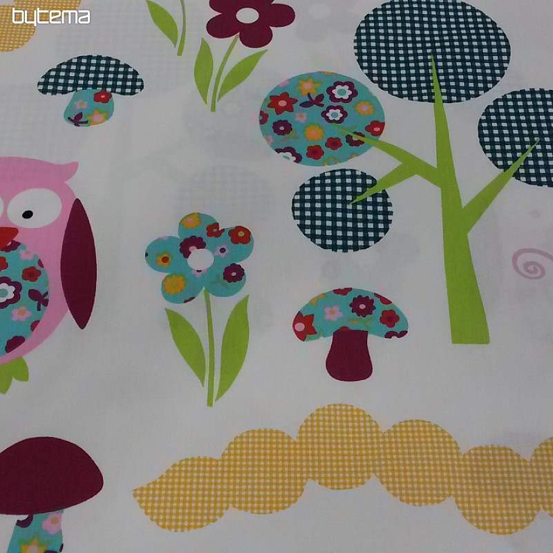 Children's decorative fabric Happy forest