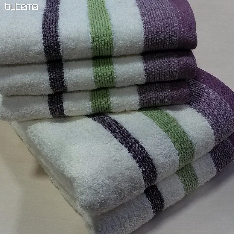 Towels Metrop cream violet-green