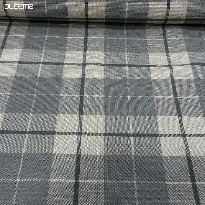 Decorative fabric KARO grey
