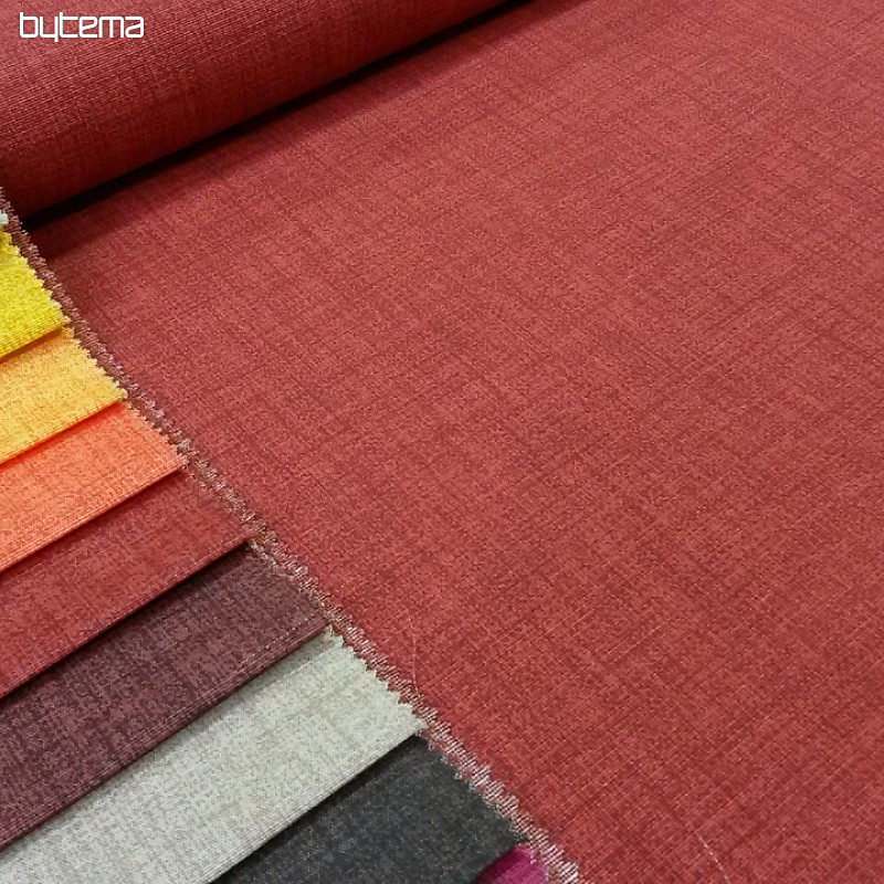 Unicolored decorative fabric EDGAR 502 terracotta