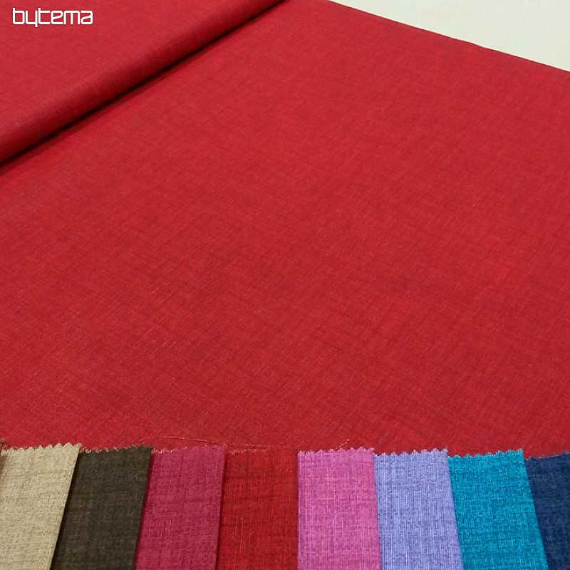 Unicolored decorative fabric EDGAR  402 red