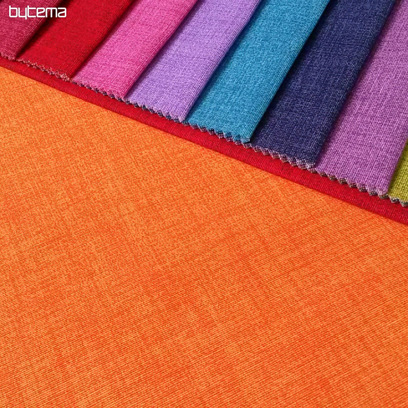 Unicolored decorative fabric EDGAR 202 orange