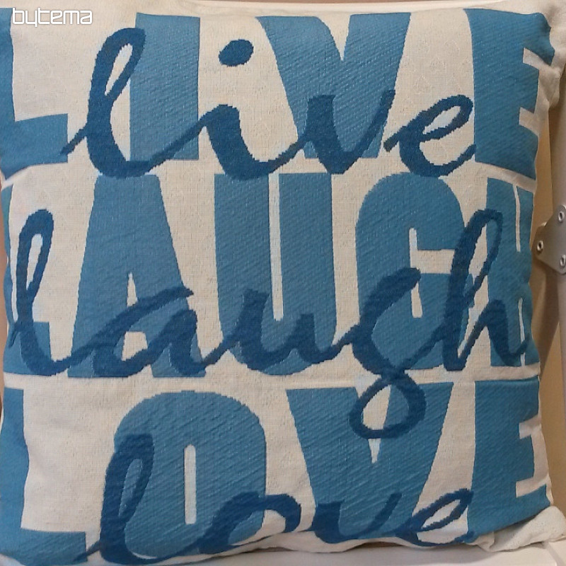 Decorative cushion cover LIVE TURQUOISE