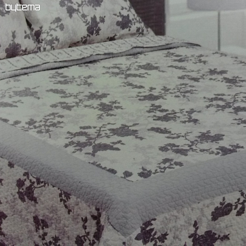 Bed cover GREY FLOWER set