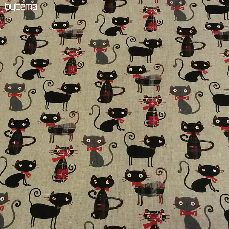 Decorative fabric CATS LORD 3