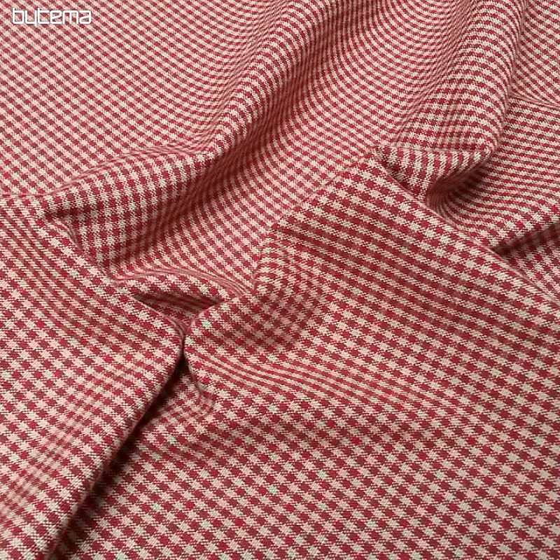 Decorative fabric ROYANS 5565/009 rouge/lin