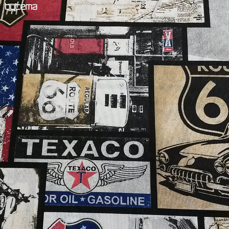 Decorative fabric ROUTE 66