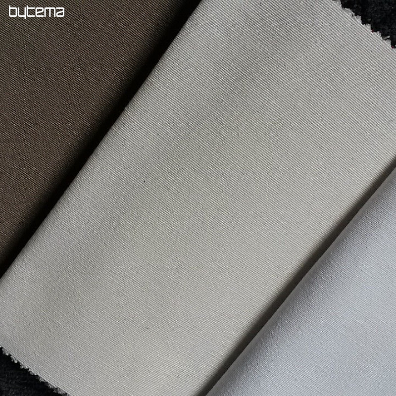Unicolored decorative fabric LISO 92 cream